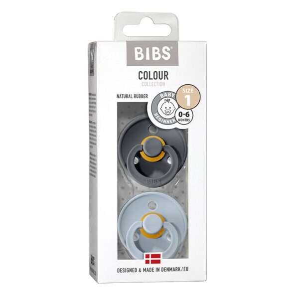 SUCETTES BIBS BLEU /BLUE CIEL SIZE 1