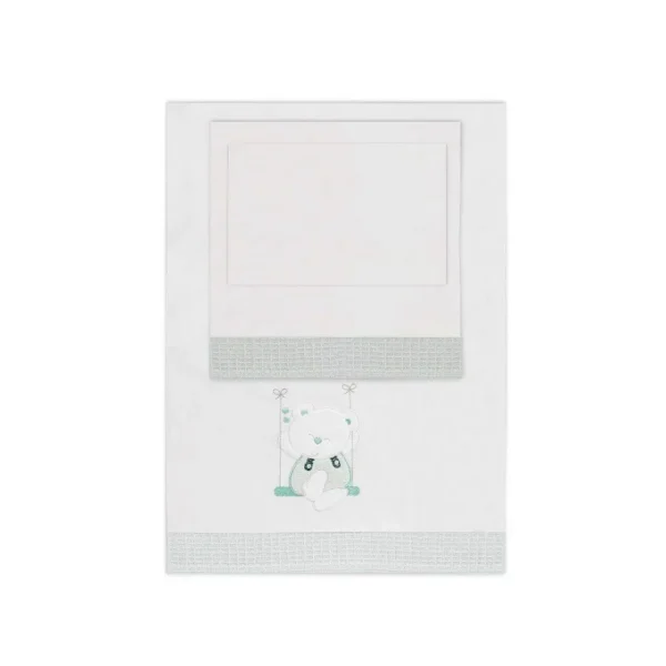 Draps de berceau Swing Beige avec lampe nuage blanche CADEAU
