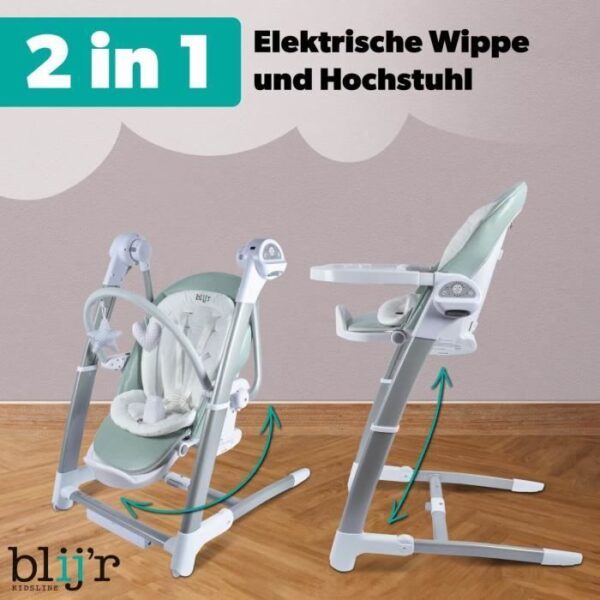 Blij’r Guusje Chaise Haute 3-en-1 Vert